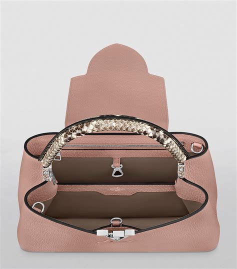 louis vuitton python-trim capucines mm top-handle bag|Capucines MM bag .